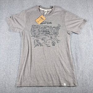 Landmark Project National Park Tee S Smoke Grey Shirt NPS MAP NWT